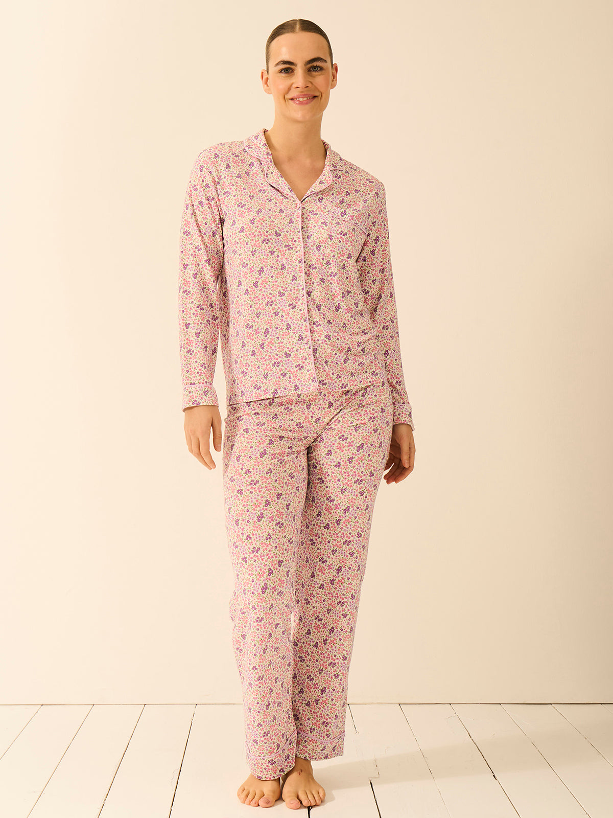 Long Pajama Set - Lavender Haze