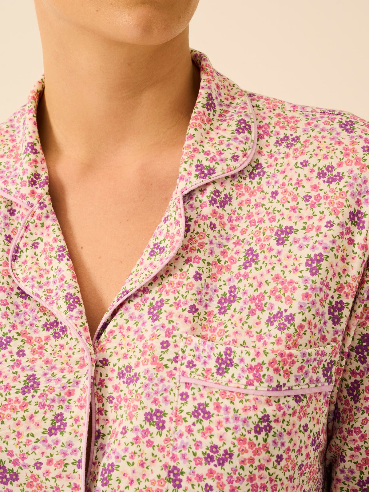 Long Pajama Set - Lavender Haze