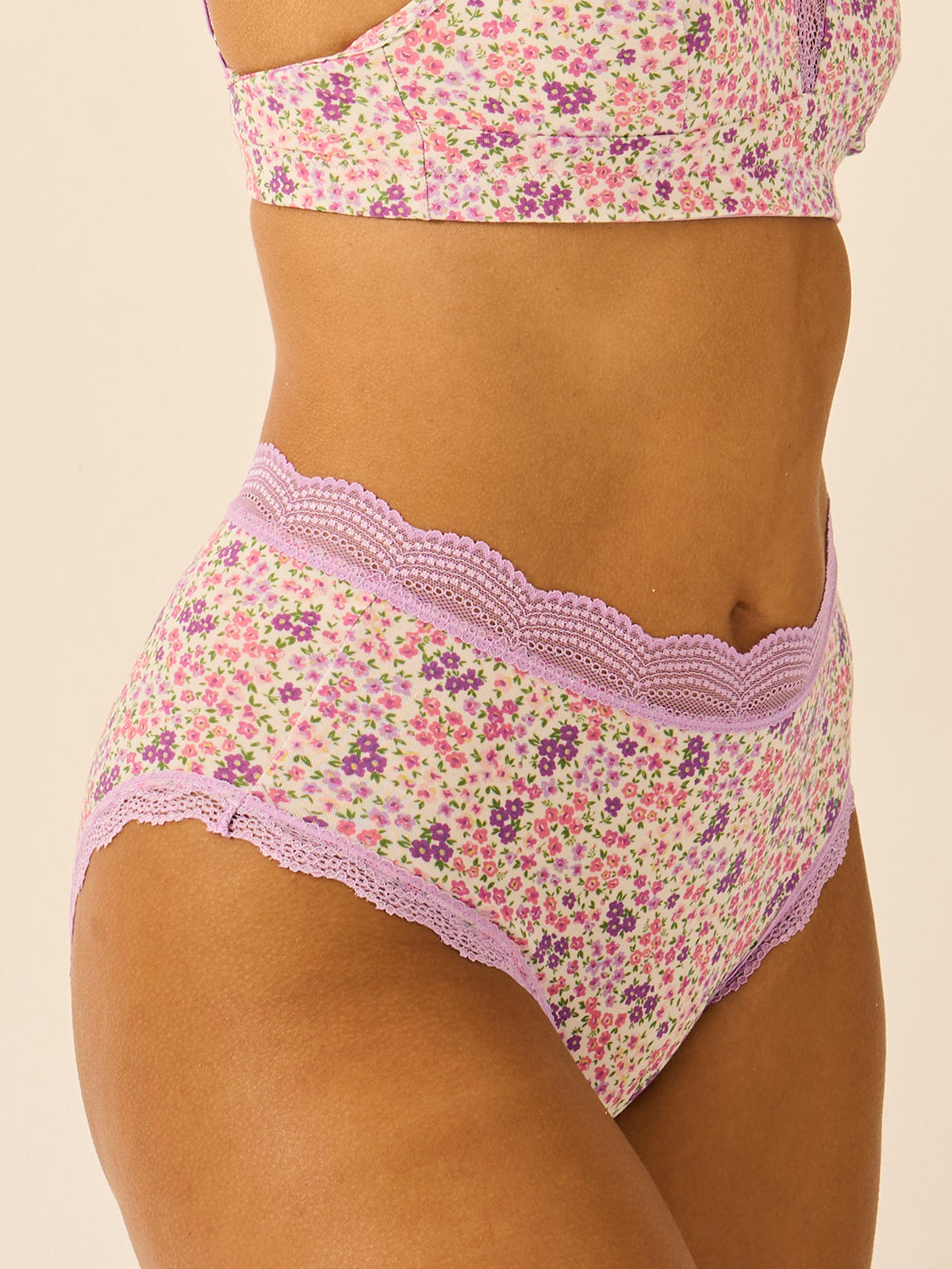 High Rise Brief Four Pack - Lavender Haze