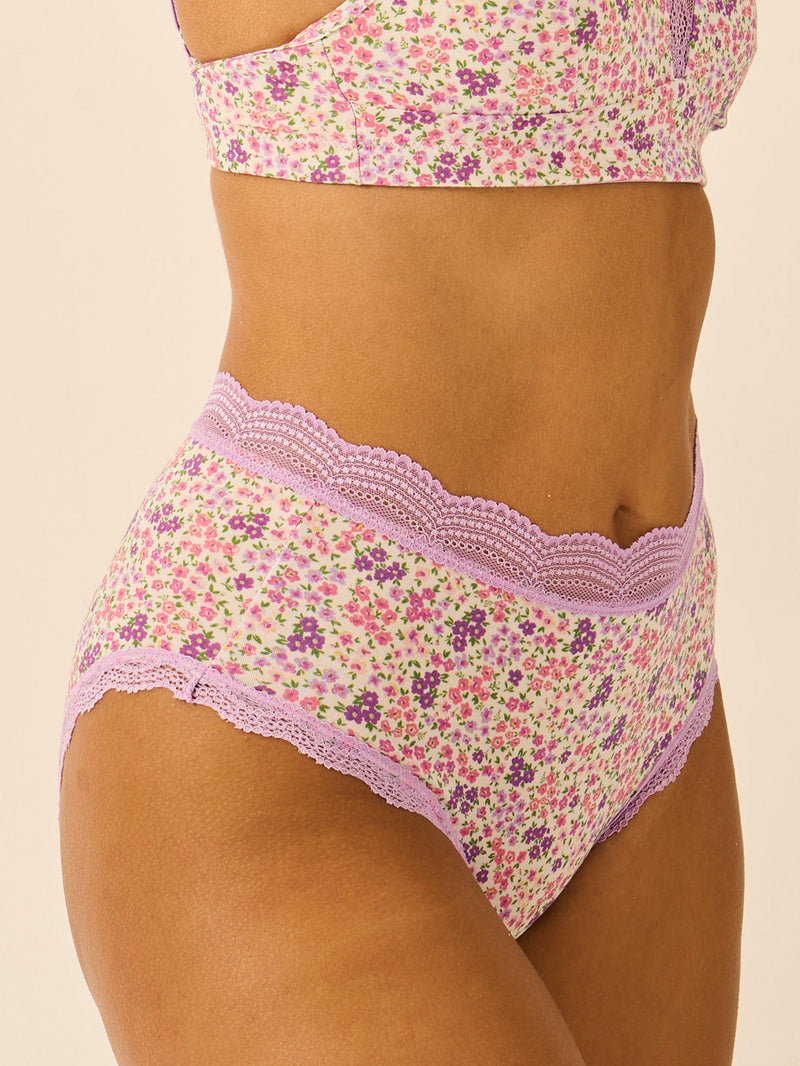 High Rise Brief Four Pack - Lavender Haze
