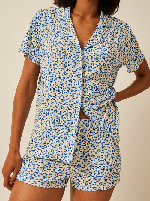 Emily English X S&S Short Pajama Set - Blueberry Charming Garment Enterprises Co