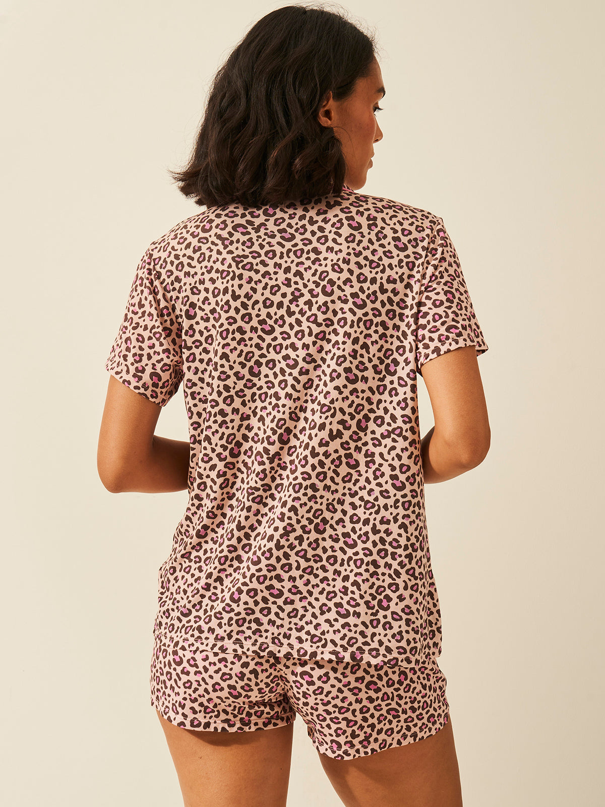 Short Pajama Set - Liquorice Leopard Charming Garment Enterprises Co
