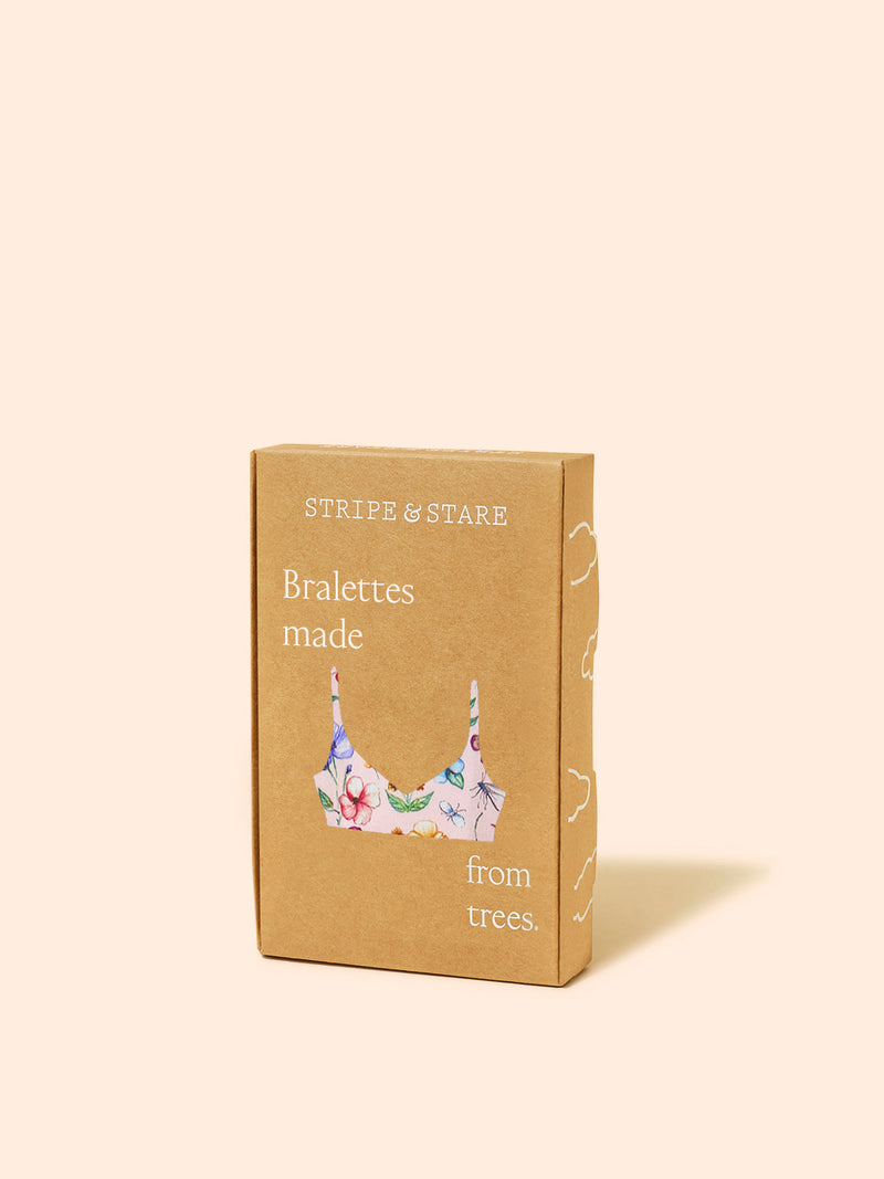 Light Lace Triangle Bra - Ethereal Wildflowers