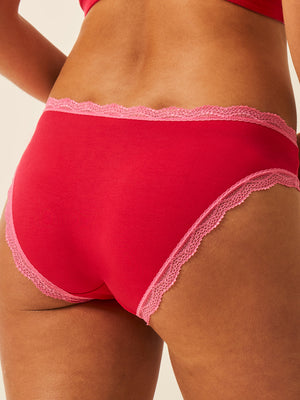 The Original Brief - Lipstick Red & Pink Cosmos