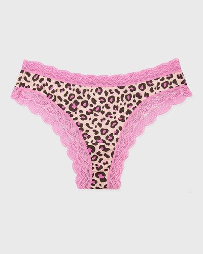 Brazilian Brief - Liquorice Leopard Stripe & Stare