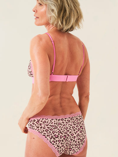 The Original Brief Four Pack - Liquorice Leopard Charming Garment Enterprises Co