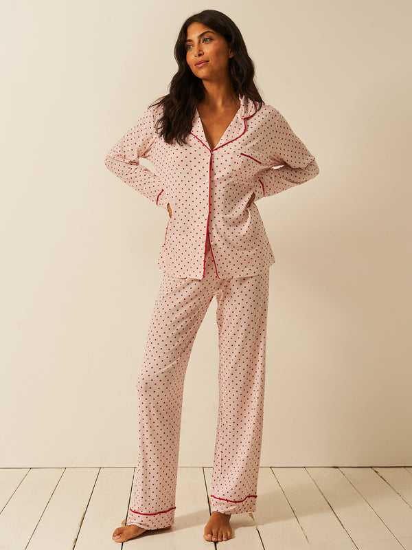 Long Pajama Set - Mini Heart
