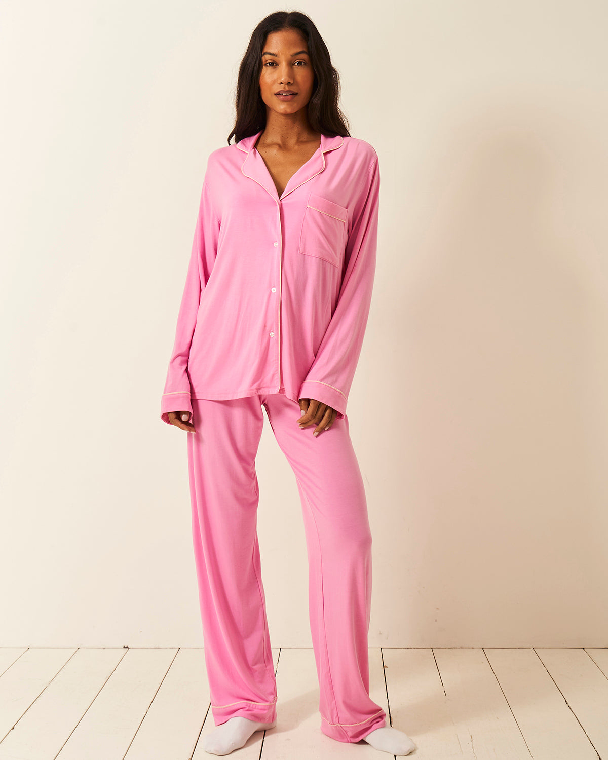 Long Pajama Set - Moonlight Mauve Charming Garment Enterprises Co