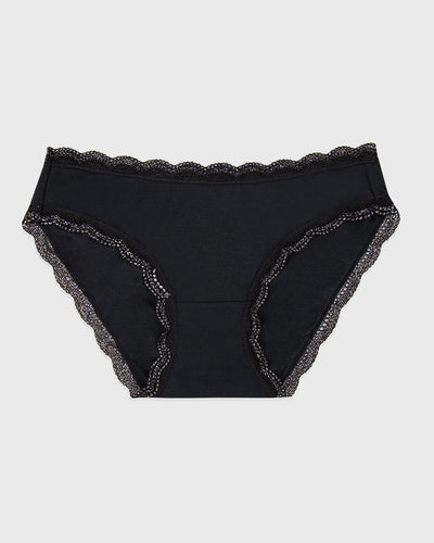 The Original Brief - Black Sparkle Lace Stripe & Stare