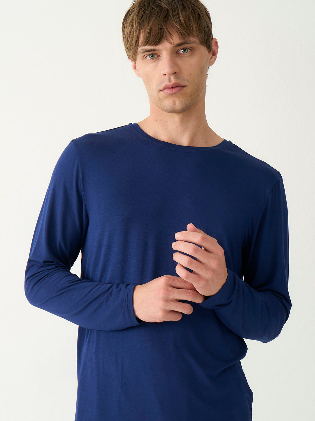 Mens Blue Layering Top
