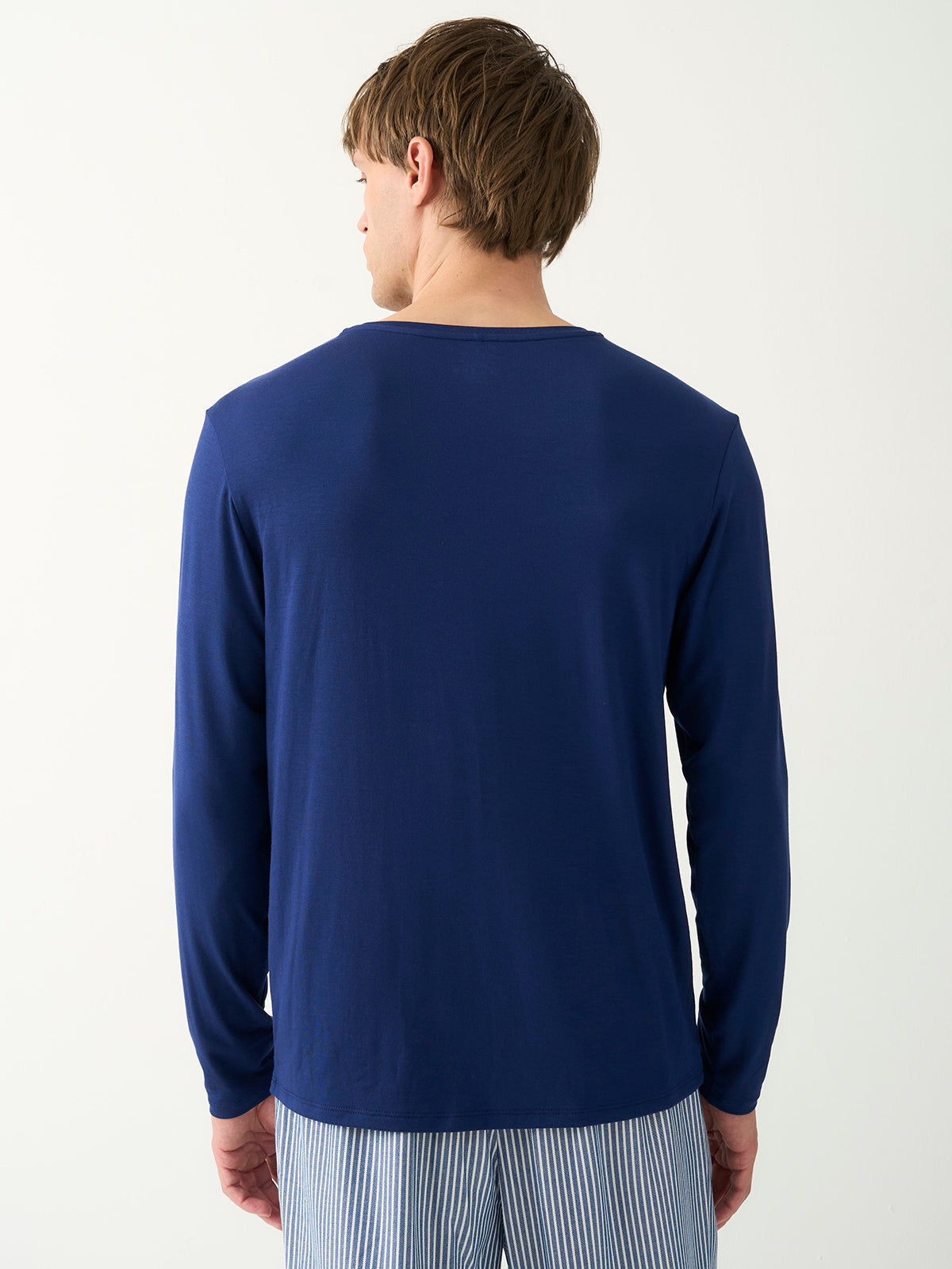 Mens Blue Layering Top