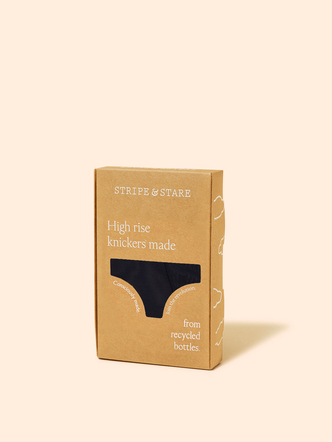 Mesh High Rise Brief - Black