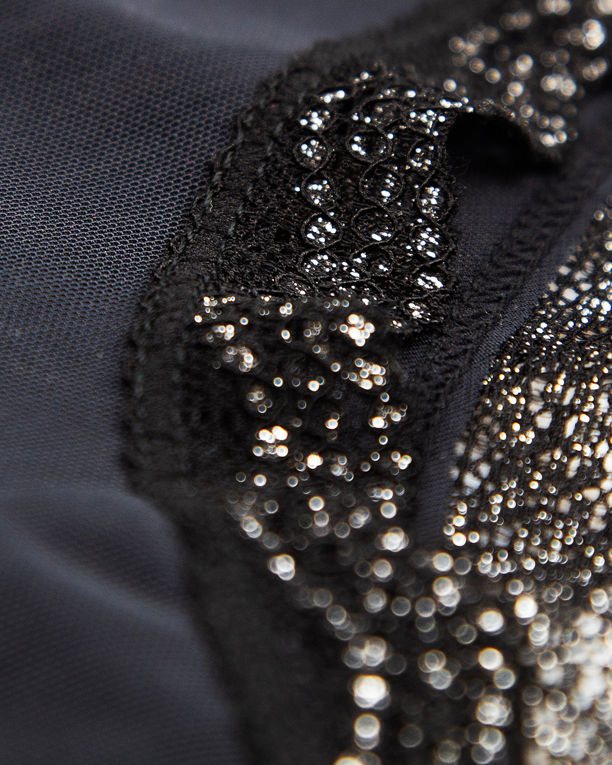Mesh Original Brief - Black Sparkle Lace Wholegood Inter-United Ltd