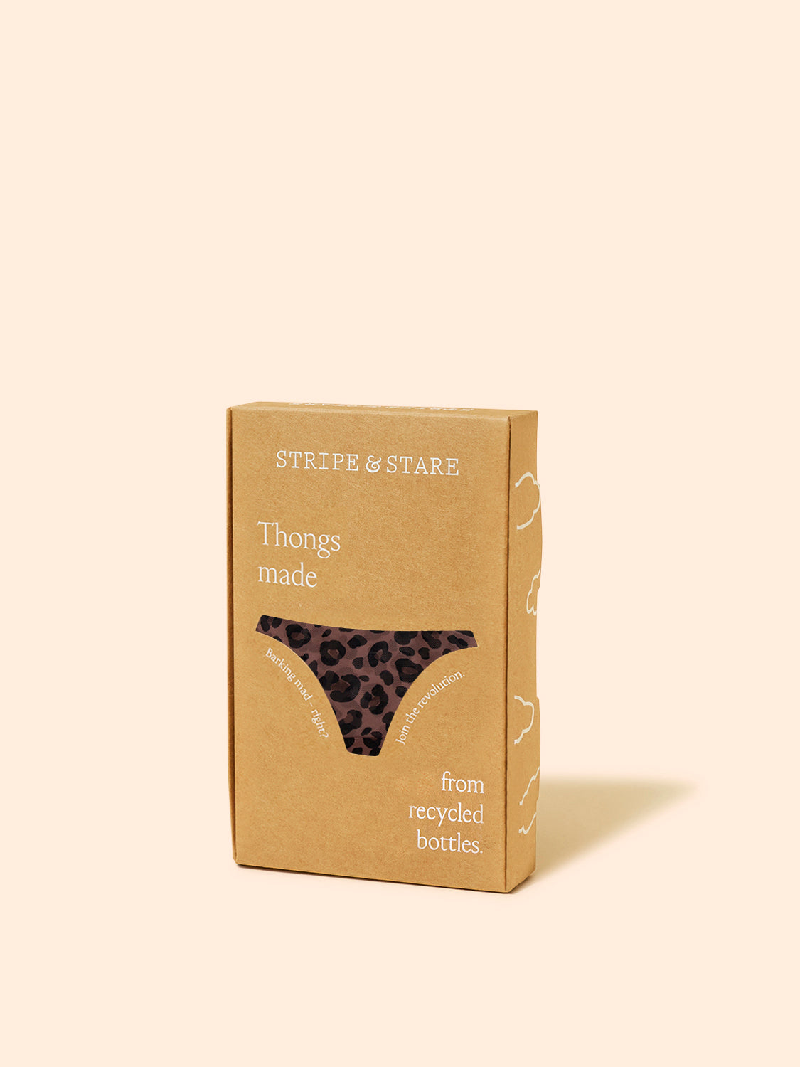 Mesh Thong - Chocolate Leopard