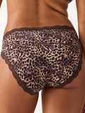 Mid Rise High Leg Brief - True Leopard