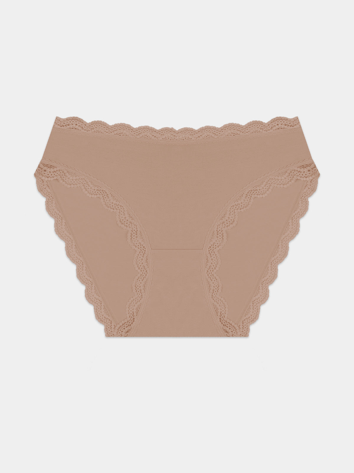 Mid Rise High Leg Brief - Latte