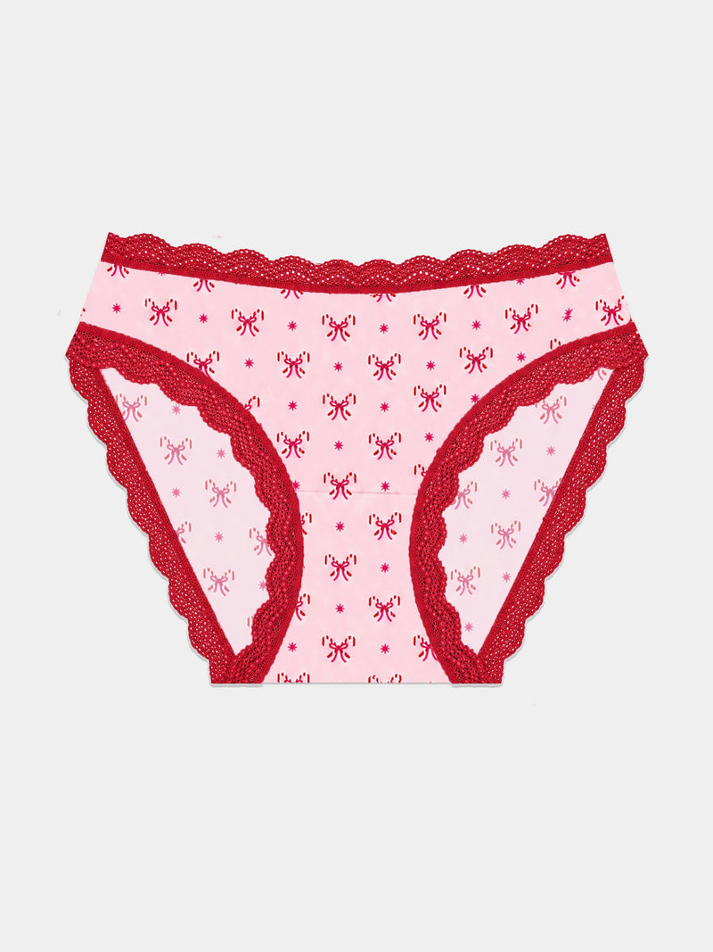Mid Rise High Leg Brief - Santa Baby