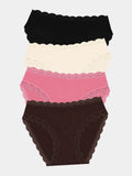Mid Rise High Leg Brief Four Pack - Espresso Basics