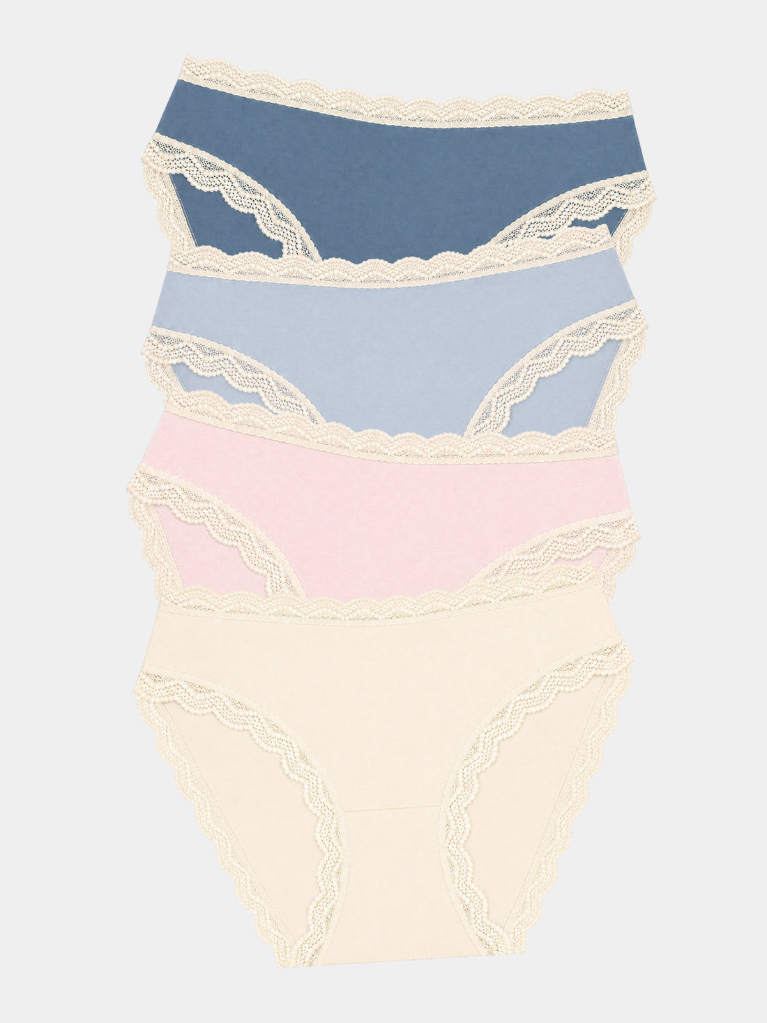Mid Rise High Leg Brief Four Pack - Icon Contrasts