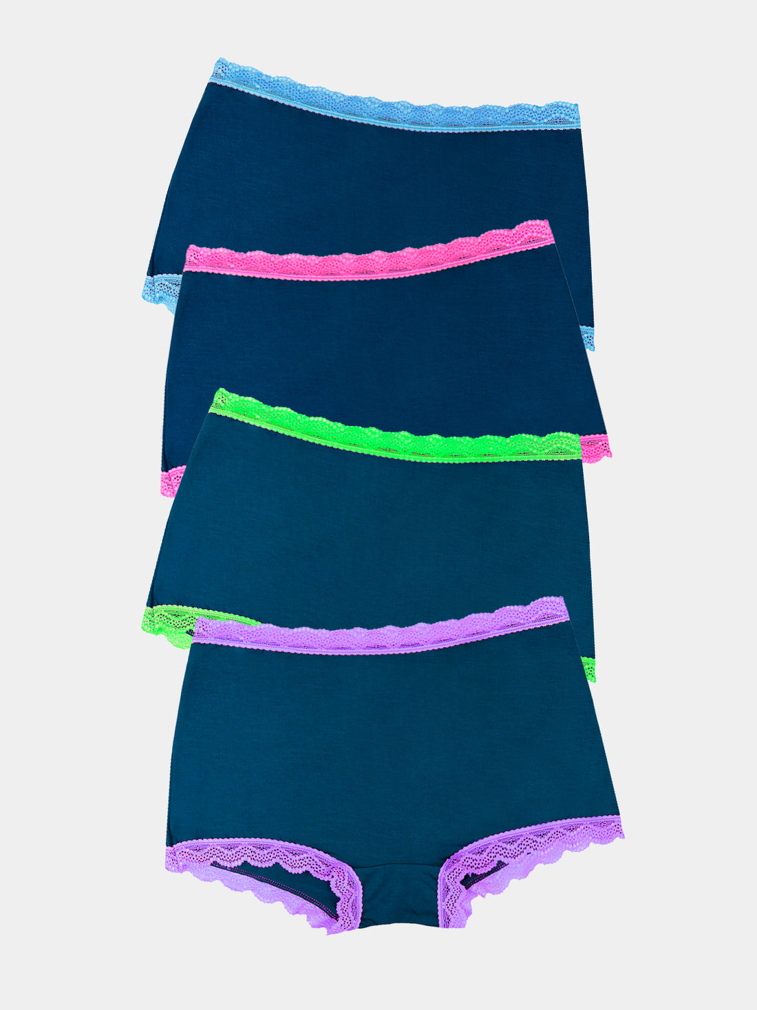 Hipster Four Pack - Midnight Neon Charming Garment Enterprises Co