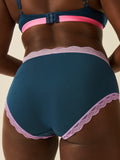 High Rise Brief - Midnight Neon Purple