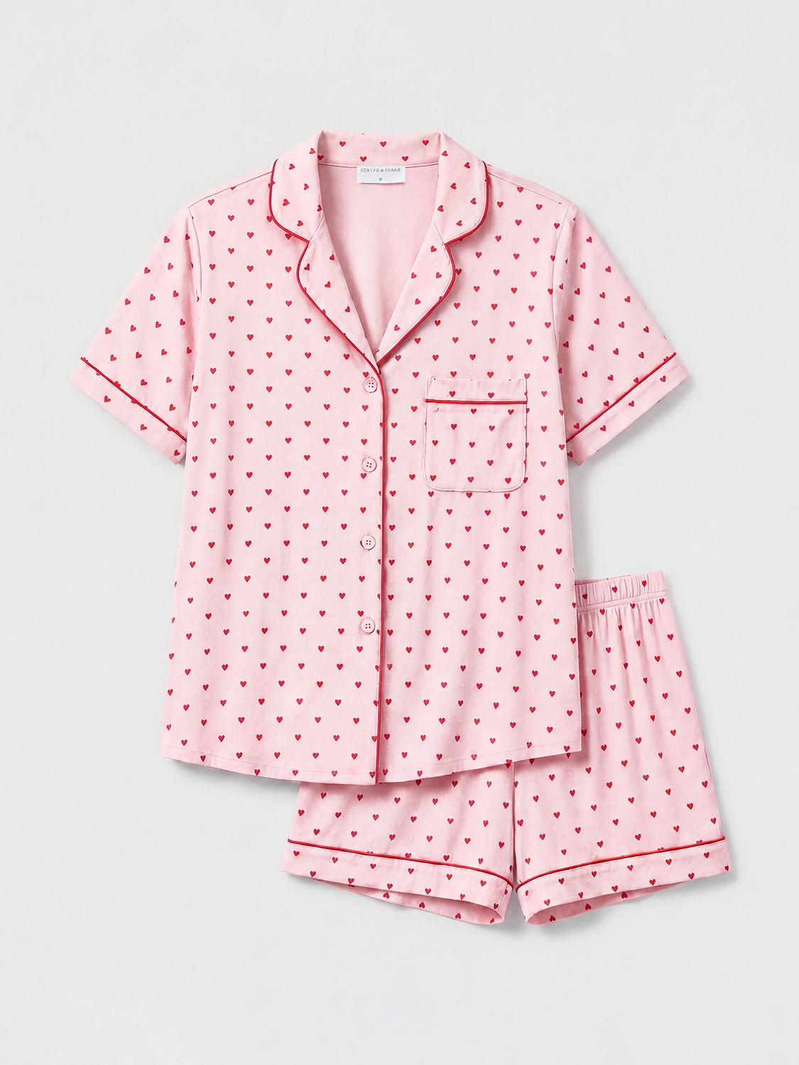 Short Pajama Set - Mini Heart