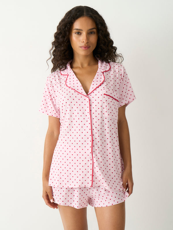 Short Pajama Set - Mini Heart