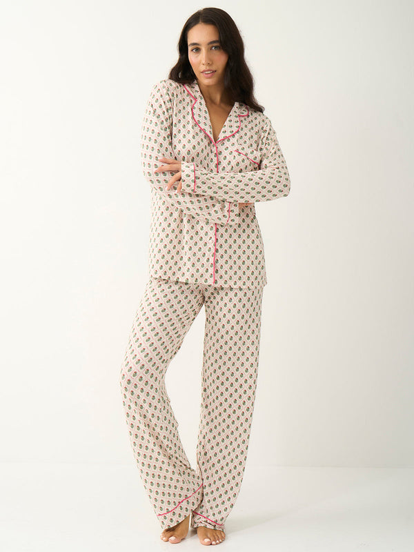Long Pajama Set - Mistletoe Kisses