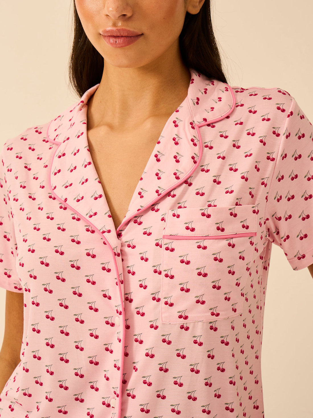 Short Pajama Set - Cherry Baby
