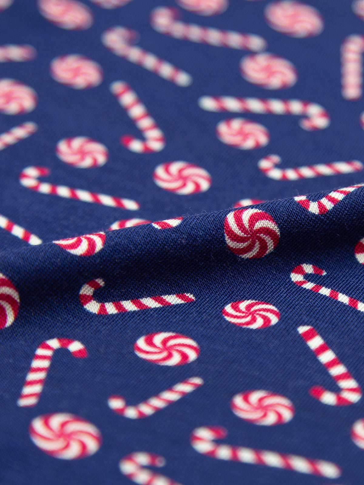 Men's Boxer - Navy Candy Cane Swirl