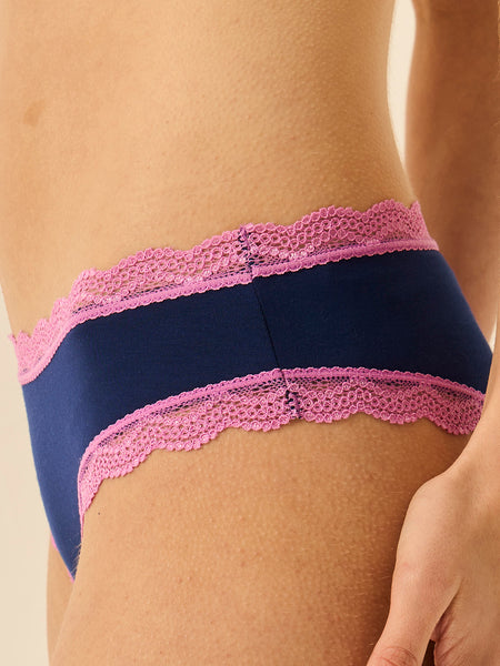 Brazilian Brief - Navy & Sweet Violet