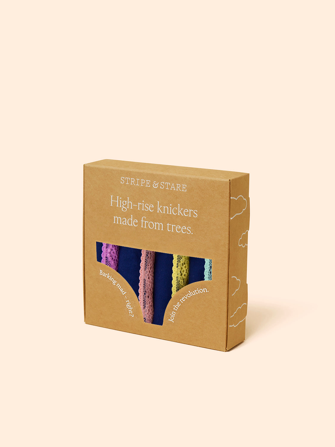 High Rise Brief Four Pack - Navy Pastels Wholegood Inter-United Ltd