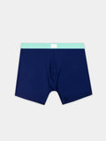 Men's Boxer  - Navy & Neon Mint
