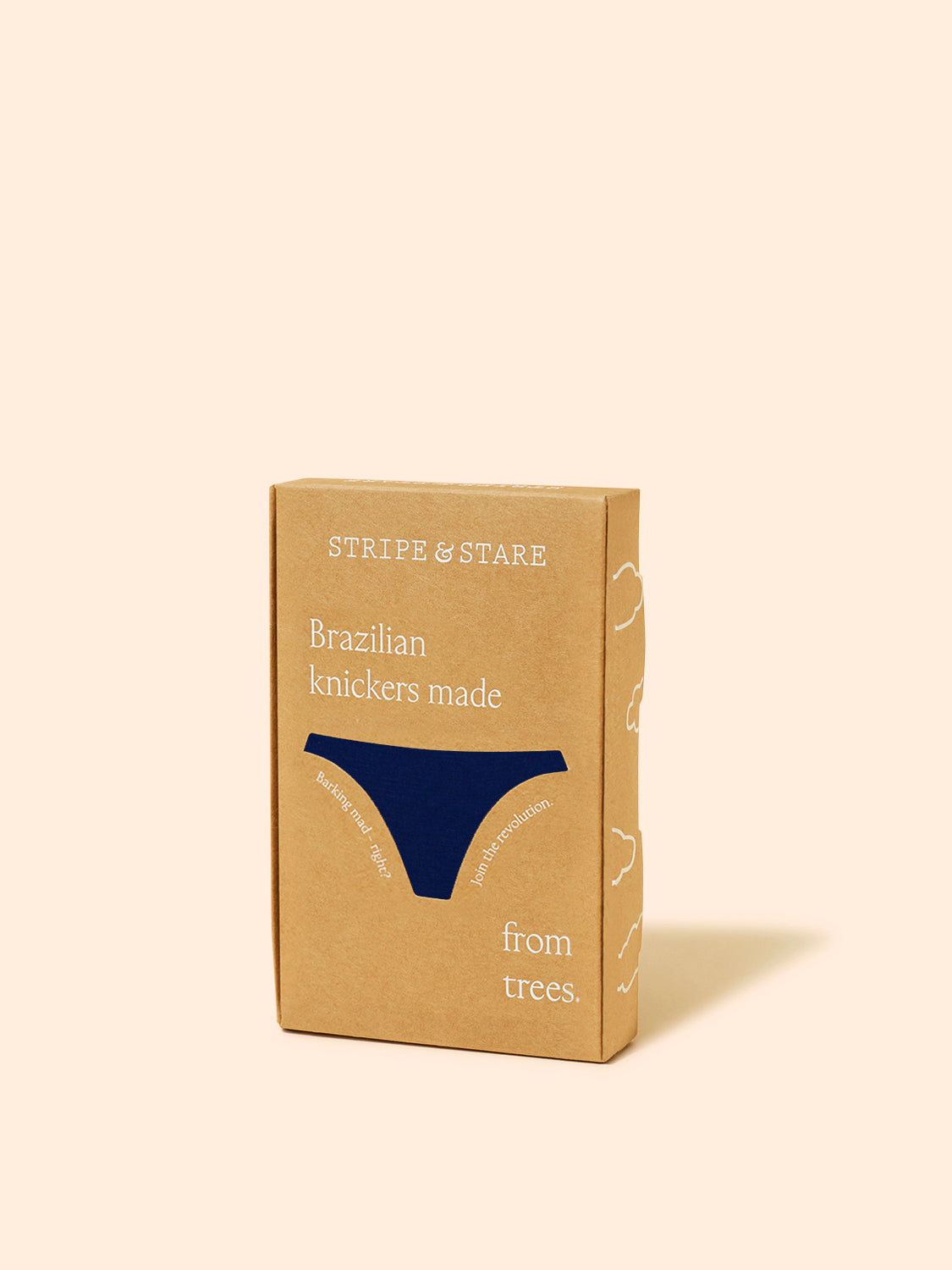 Brazilian Brief - Navy & Neon Peach Wholegood Inter-United Ltd
