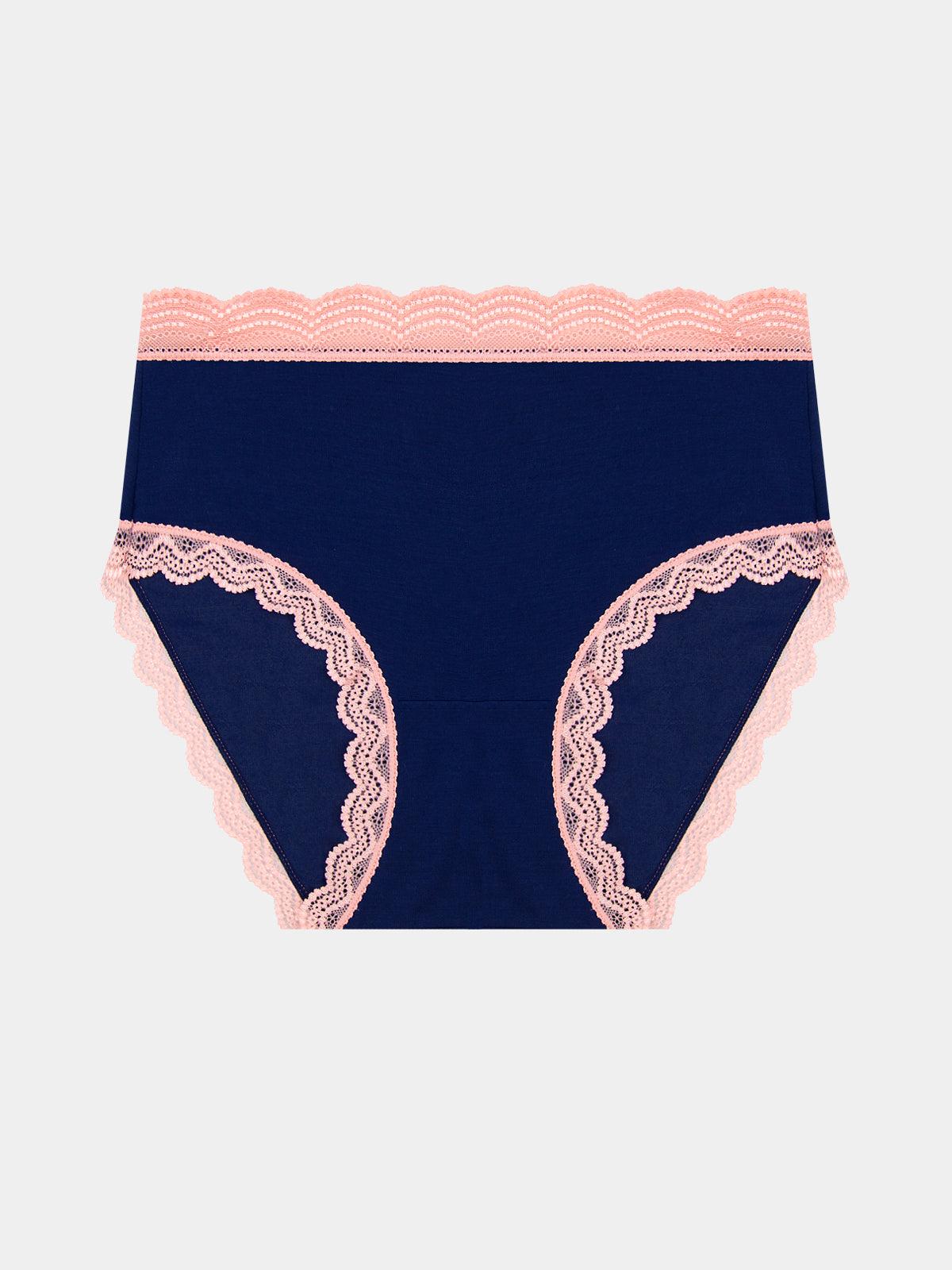 High Rise Brief - Navy & Neon Peach Wholegood Inter-United Ltd