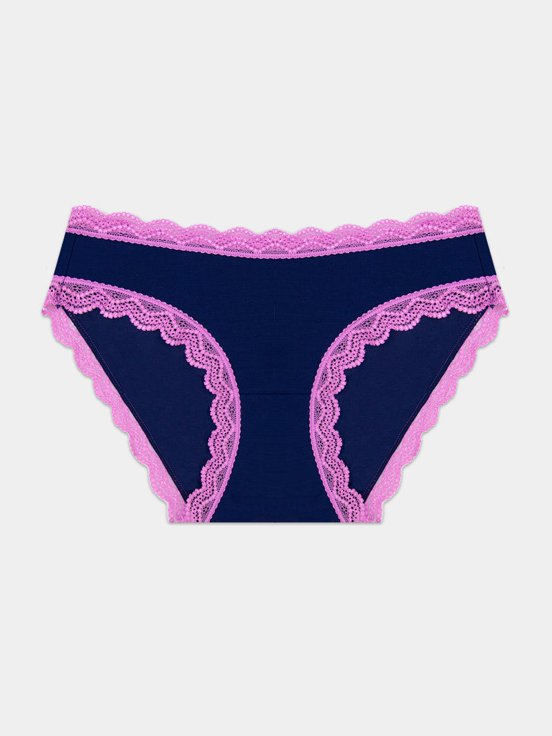 The Original Brief - Navy & Sweet Violet