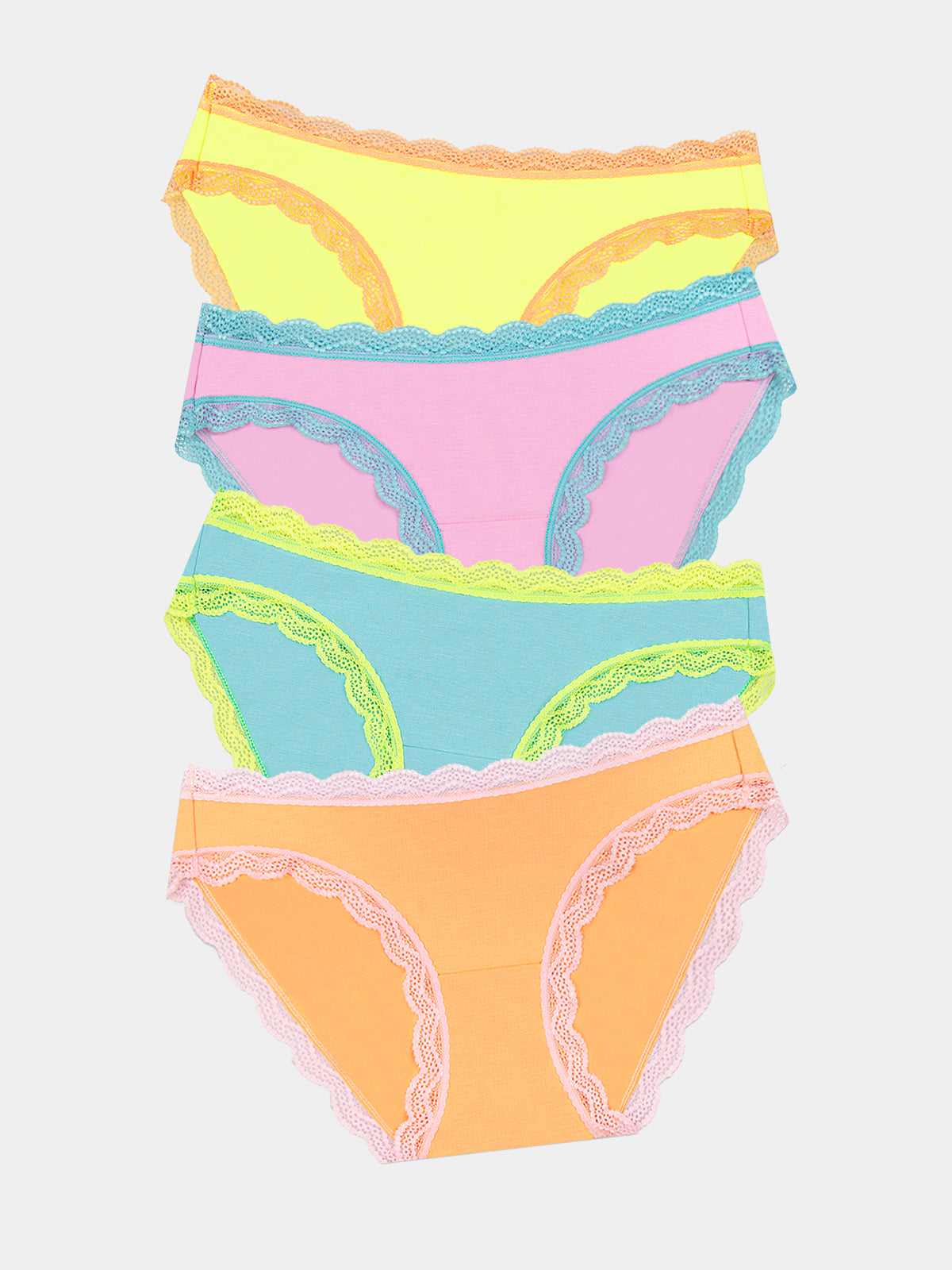 The Original Brief Four Pack - Neon Candy Charming Garment Enterprises Co