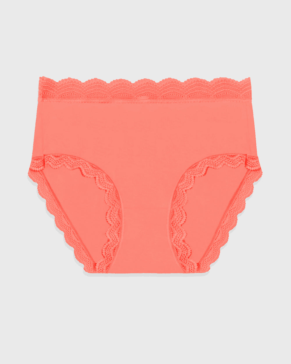 High Rise Brief - Neon Orange Stripe & Stare®