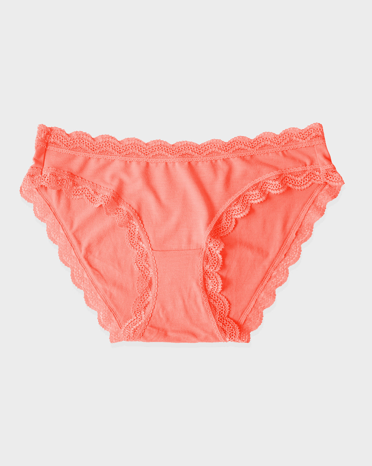 The Original Brief Neon Orange Sustainable TENCEL Lace