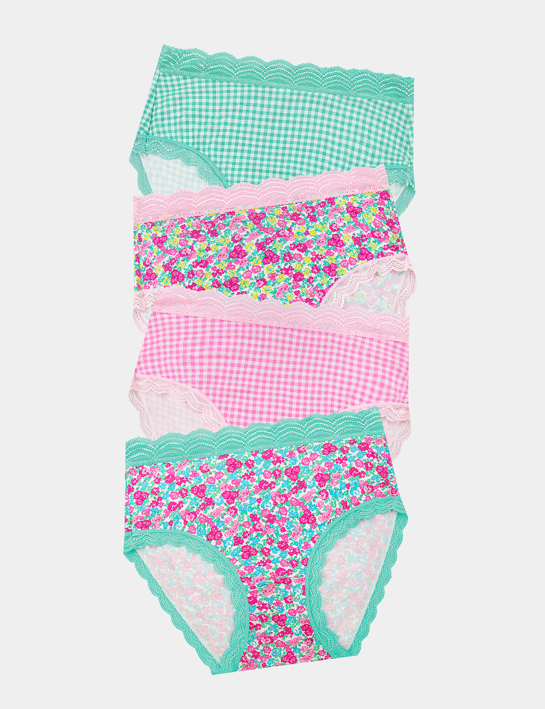 High Rise Brief Four Pack - Neon Meadow Charming Garment Enterprises Co