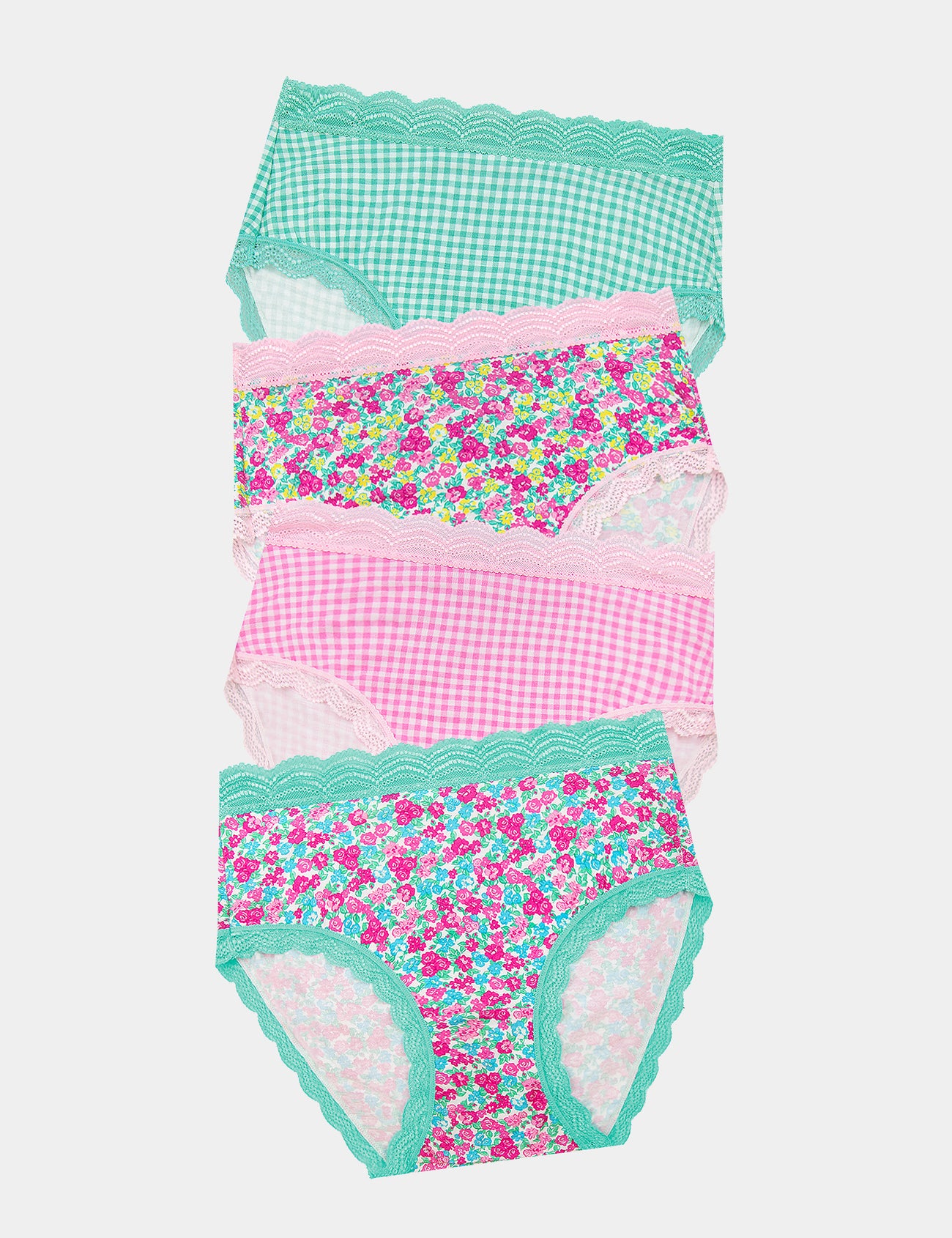High Rise Brief Four Pack - Neon Meadow Charming Garment Enterprises Co