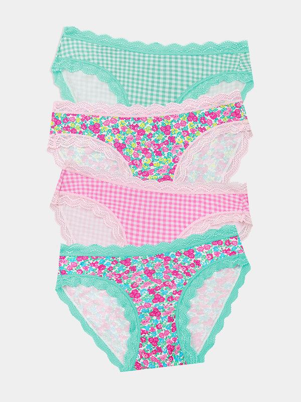 The Original Brief Four Pack - Neon Meadow Charming Garment Enterprises Co