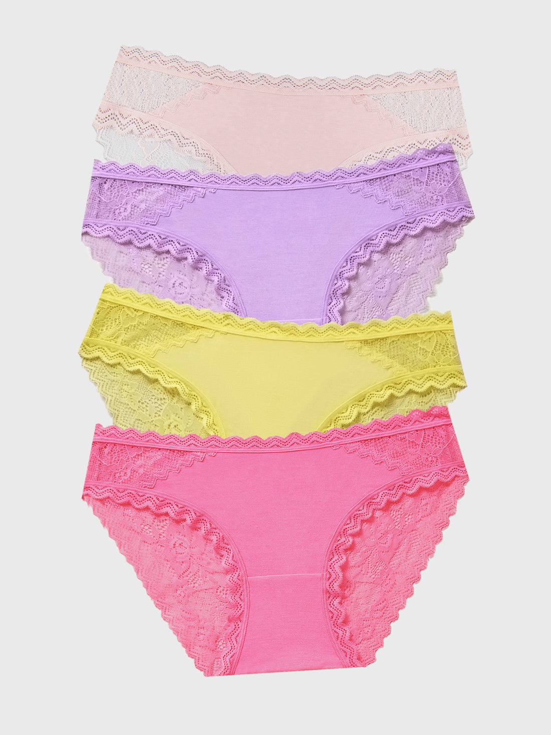 Eco Lace Original Brief Four Pack - Summer Brights | Sustainable TENCEL ...