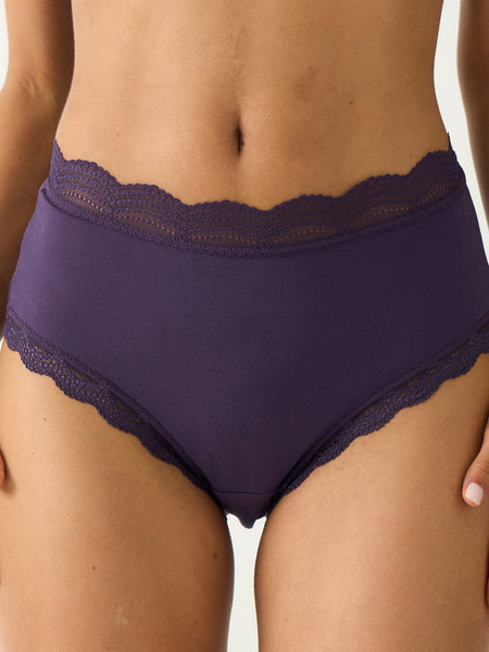High Rise Brief Four Pack - Night Fog