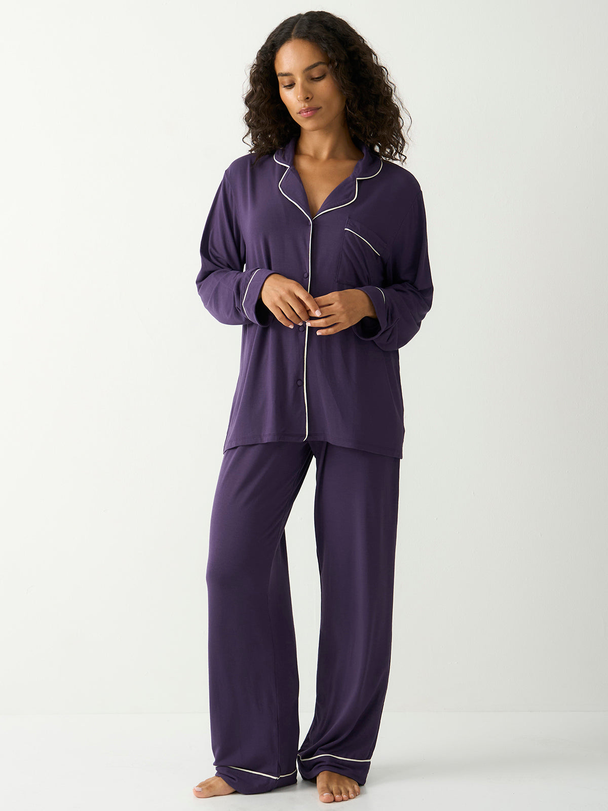 Long Pajama Set - Night Fog