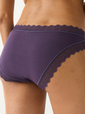 ZigZag Lace Original Brief - Night Fog