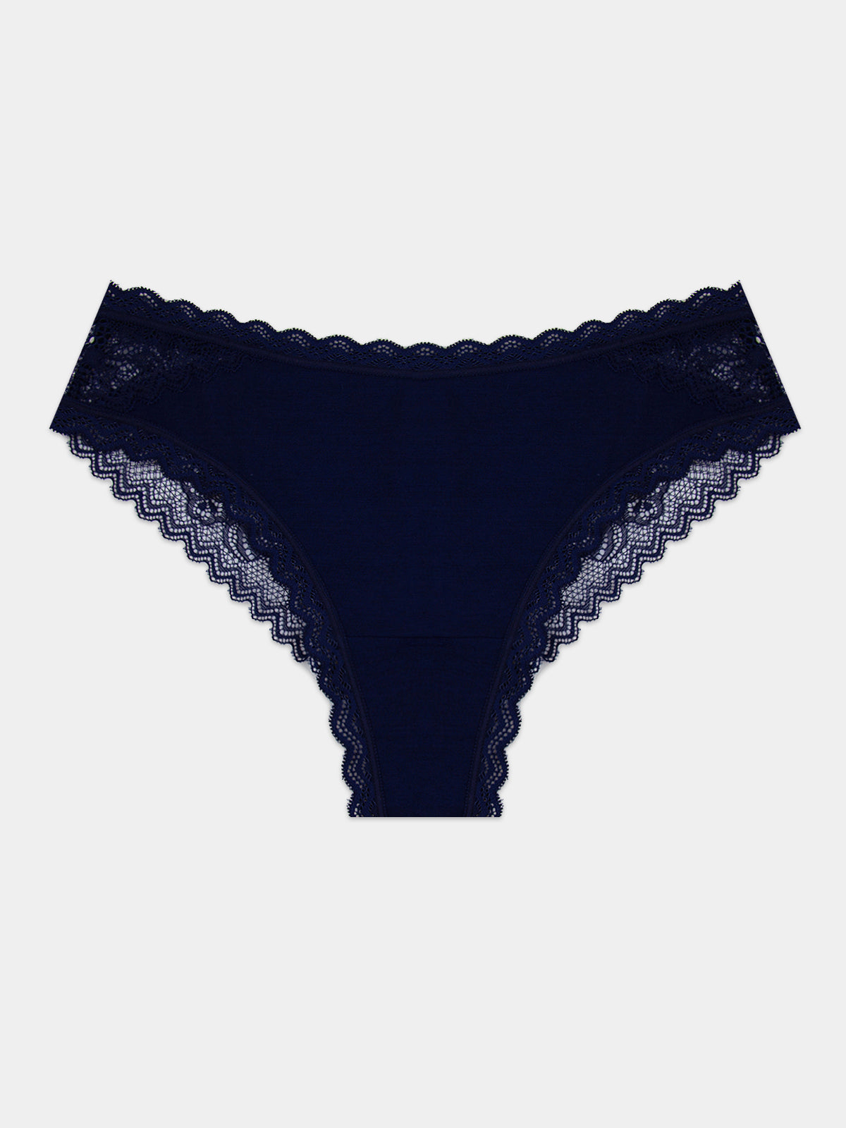 Eco Lace Brazilian Brief - Navy