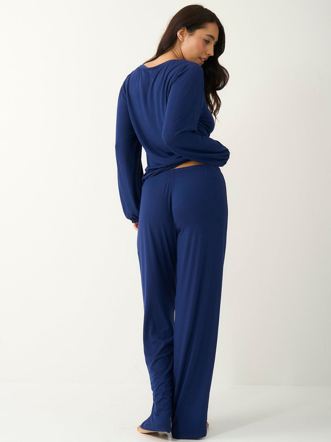Relaxed Long Pajama Set - Ocean