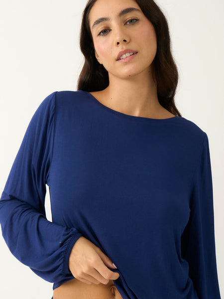 Relaxed Long Pajama Set - Ocean