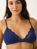 Light Lace Triangle Bra - Ocean